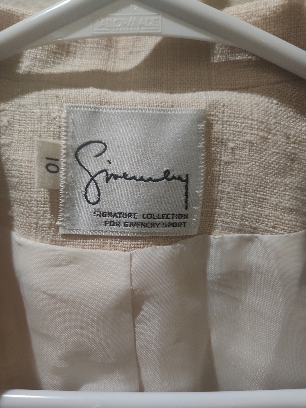 Givenchy Vintage Cream Textured Blazer Jacket - Picture 2 of 4